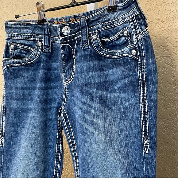 Rock Revival Johanna Distressed Ankle Capri Jeans Size 28 - Picture 9 of 16